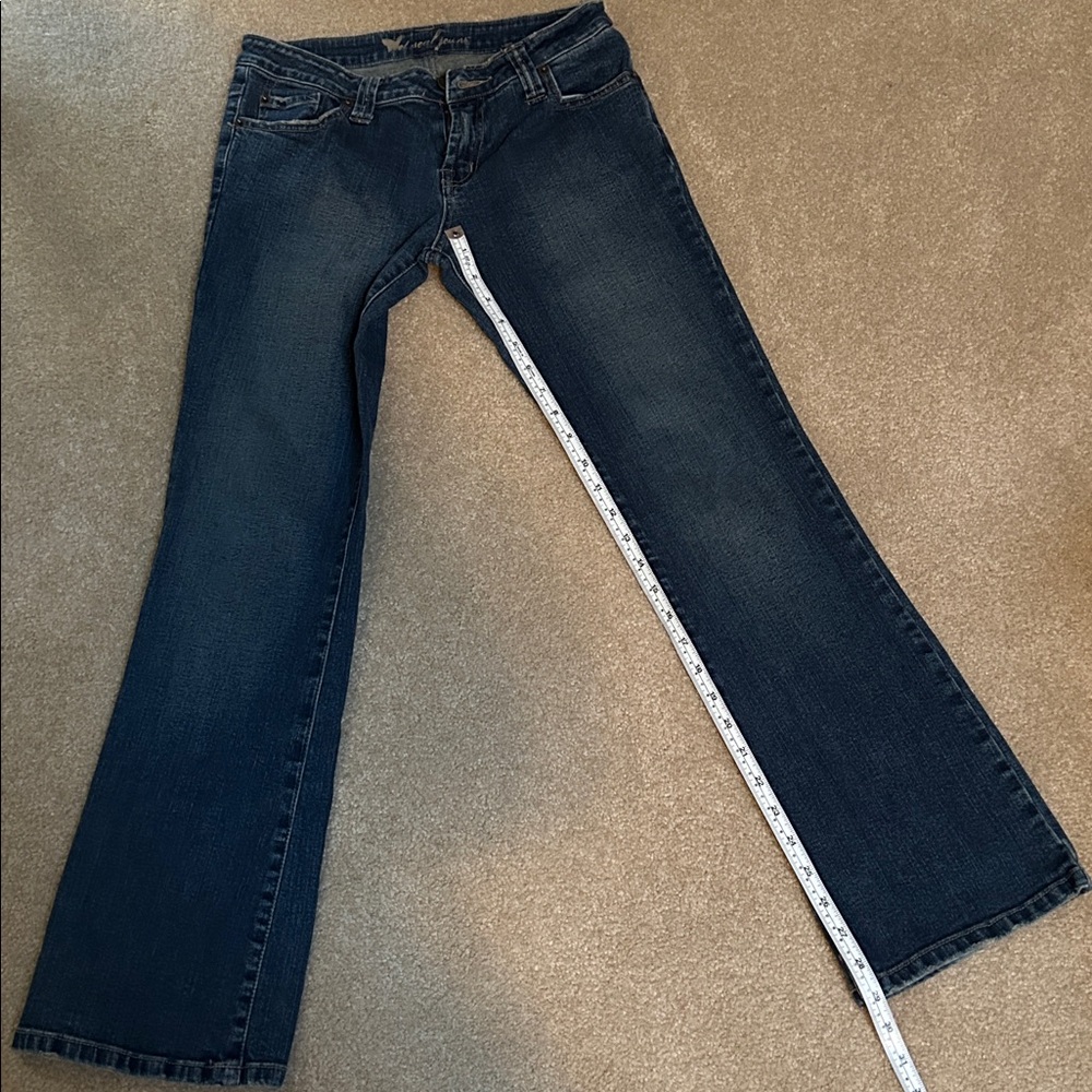 Vintage Wet Seal Jeans Women's 5/6 dark wash Denim Low Rise Boot Flare Y2K